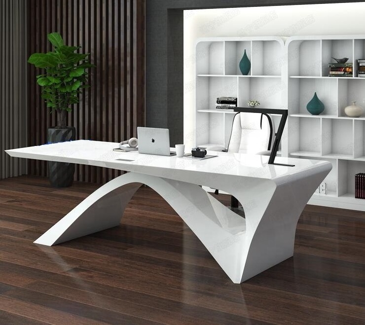 luxury Italy style boss  Office Desk manager Office Table computer table