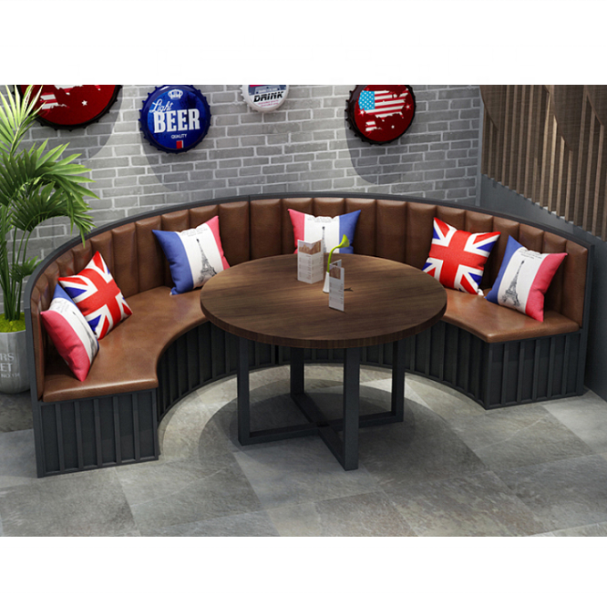 Modern luxury round restaurant booth seating elegant uniquebooth seating