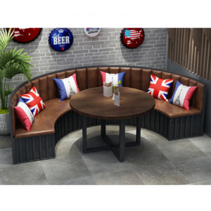 Modern luxury round restaurant booth seating elegant uniquebooth seating