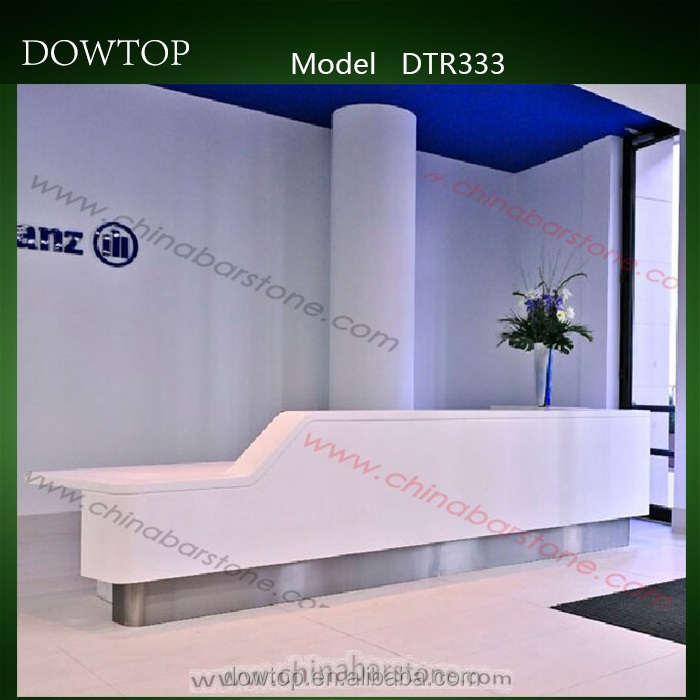 2023 artificial stone Hospital check-in reception counter round information service desk