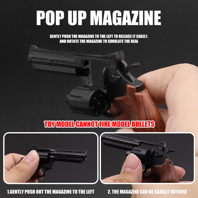 plastic Gun Key Chain Revolver Weapon Model Toy Pistol Gun