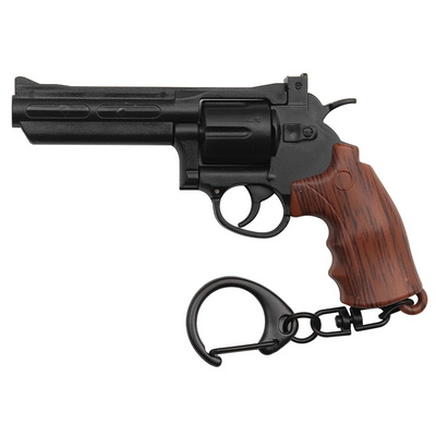 plastic Gun Key Chain Revolver Weapon Model Toy Pistol Gun