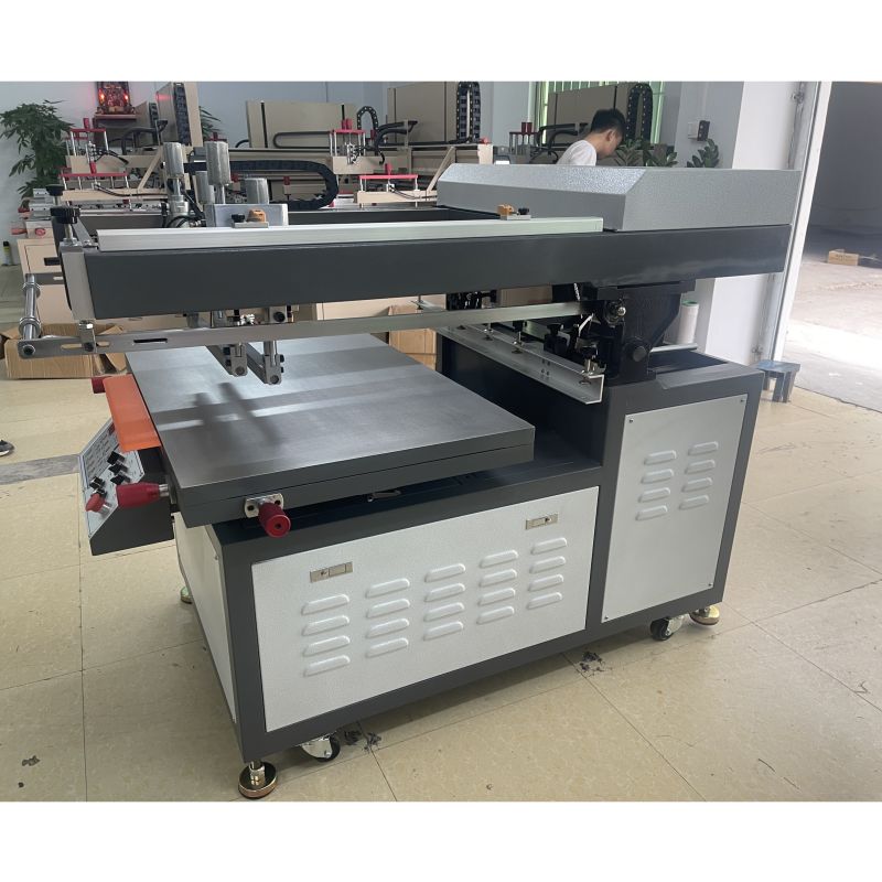 High accuracy oblique Arm Serigraphy  semi-auto automatic  ablique-arm type serigraphy printer flat silk screen printing machine