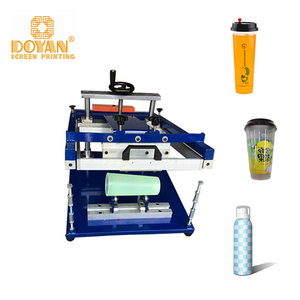 Low price manual cylinder products plastic cup screen printing machine manual