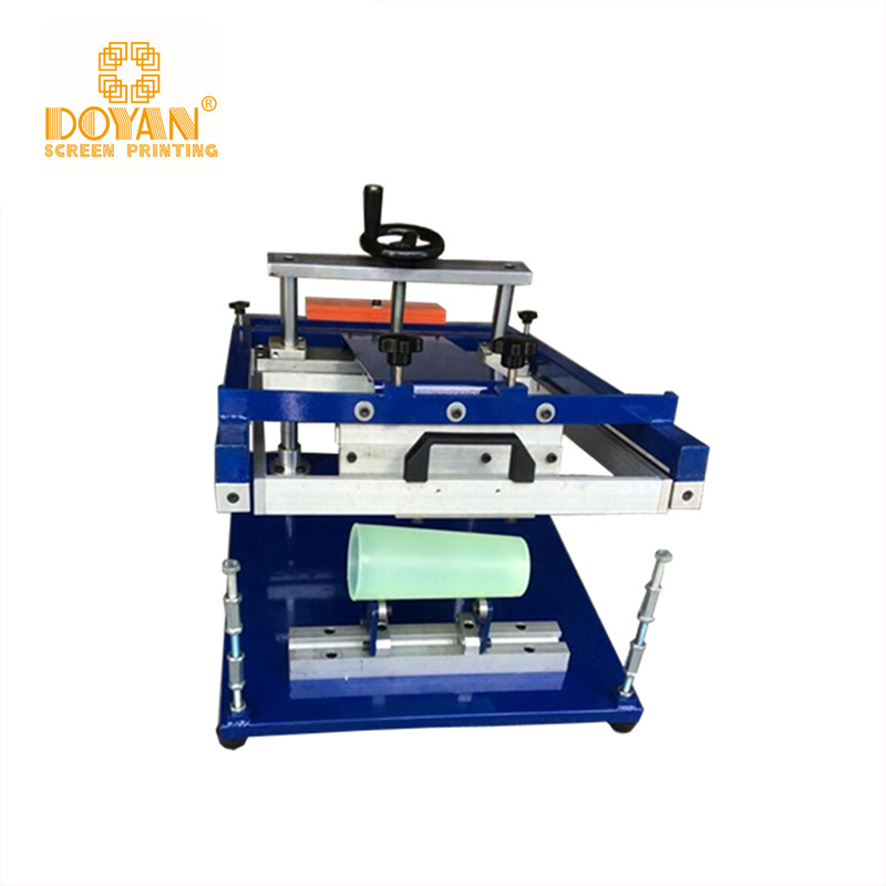 round manual cylinder cylindrical glass bottles Disposable paper cups silk screen printing Printer machine for plastic cup