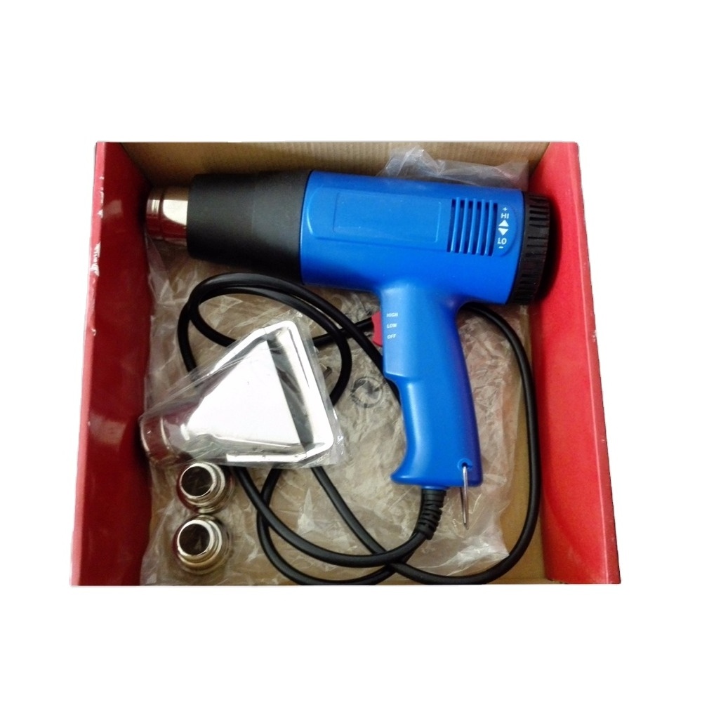 Portable Wrap Hot Air Gun 2000W Soldering Smd Coponent Dual Temperature 2 Speed Electronic Heat Gun for Heat Shrink >300 Hours