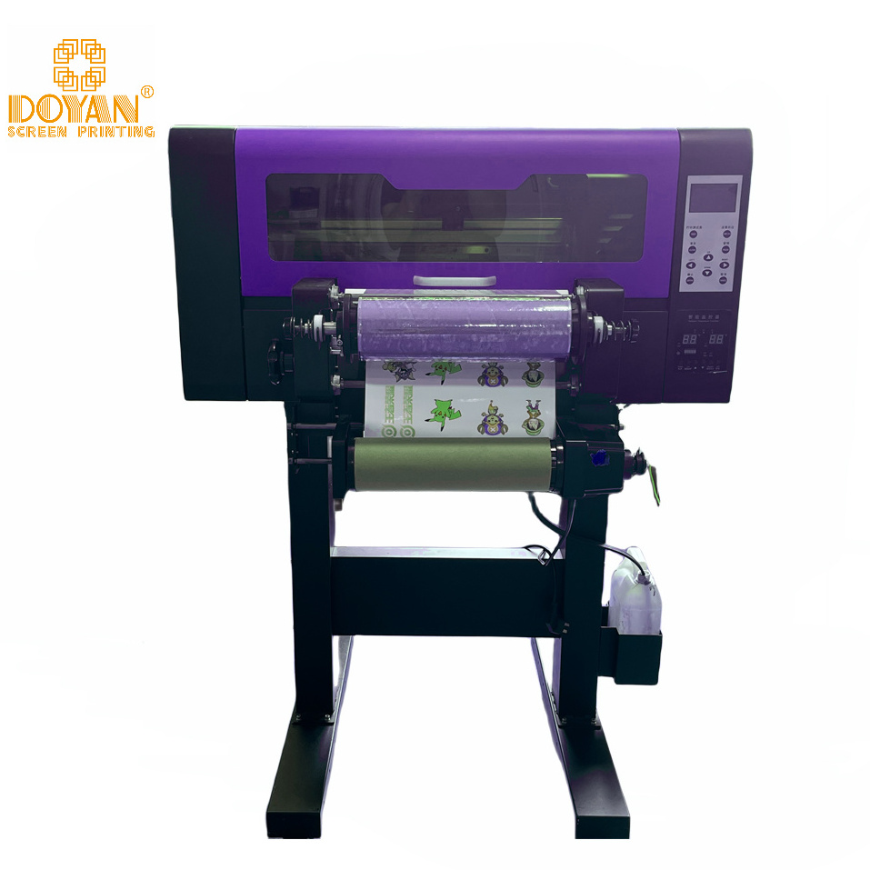 2024 new trend A3 3 XP600 head uv printer flatbed bottle puv dtf printer sticker uv dtf sticker xp600 printer