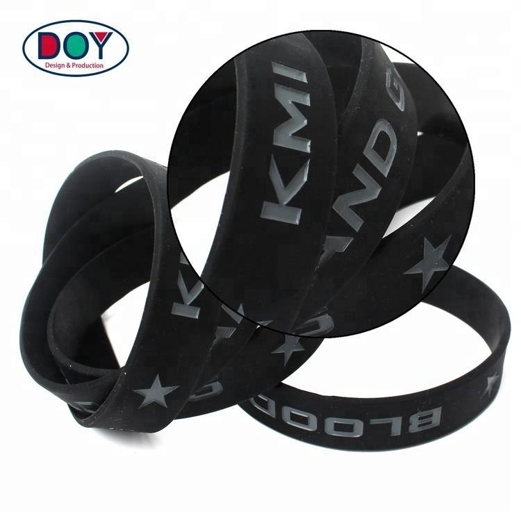 Cheap Custom Logo Wristband Soft Rubber Silicone Charm Wrist Band and Bracelet with Personalisable