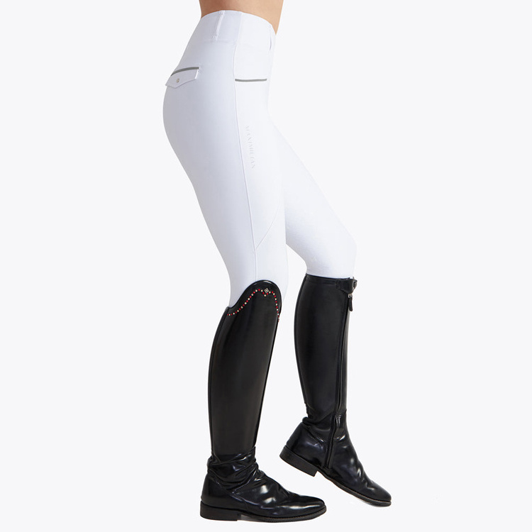 Horse Full Seat Silicone Breeches Black Color Horse Riding Leggings Equestrian Clothing