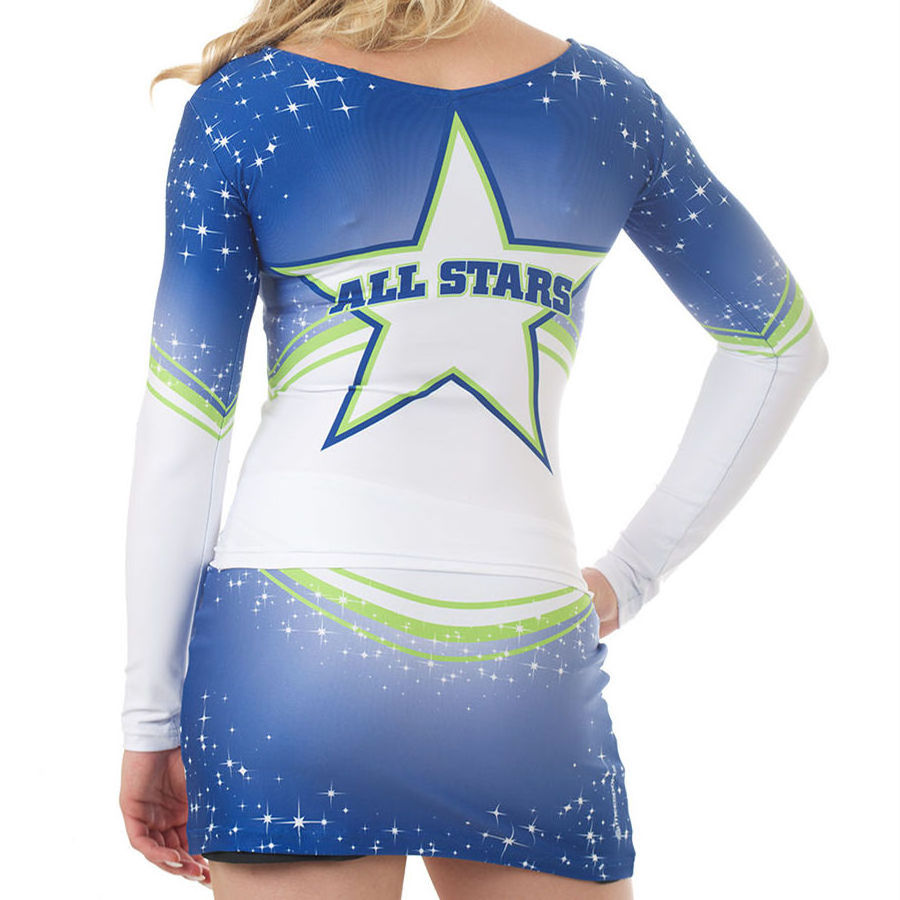 Wholesale Supplier Metallic And Polyester Black And Yellow Cheerleading Uniforms