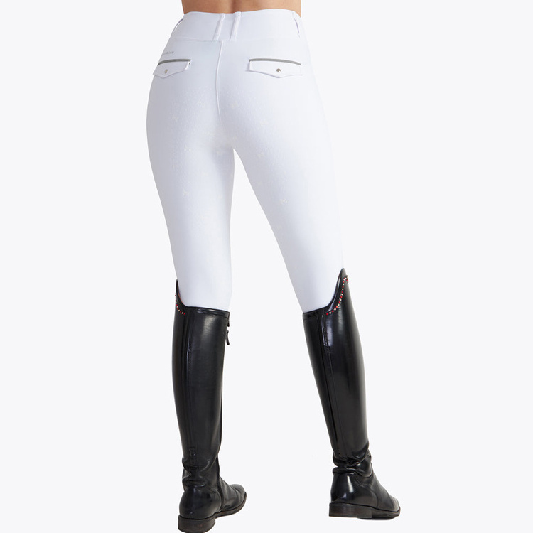 Horse Full Seat Silicone Breeches Black Color Horse Riding Leggings Equestrian Clothing