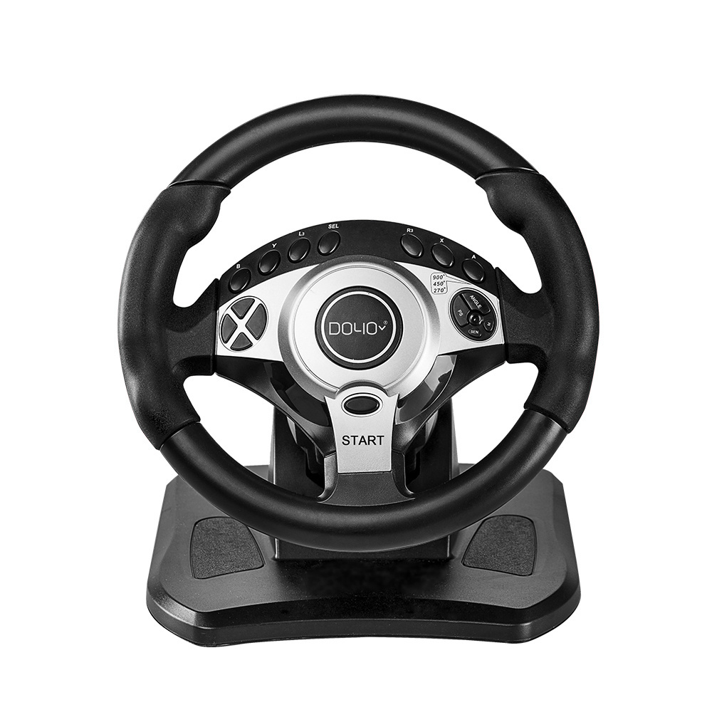 Hot sale 900 Degree  Pedal And Gear  Gaming Racing Steering Wheel For PS3 PS4 XBox Series X S /one/ Switch /PC