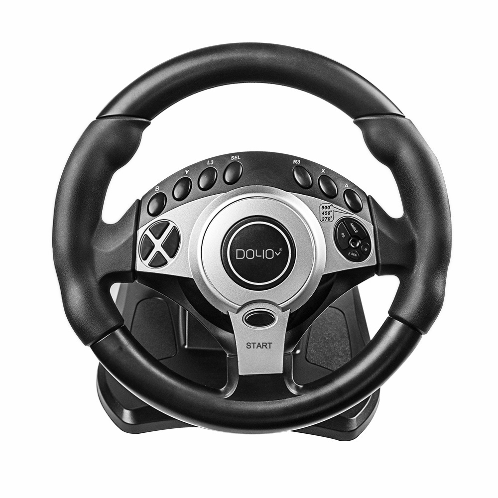 Hot sale 900 Degree  Pedal And Gear  Gaming Racing Steering Wheel For PS3 PS4 XBox Series X S /one/ Switch /PC