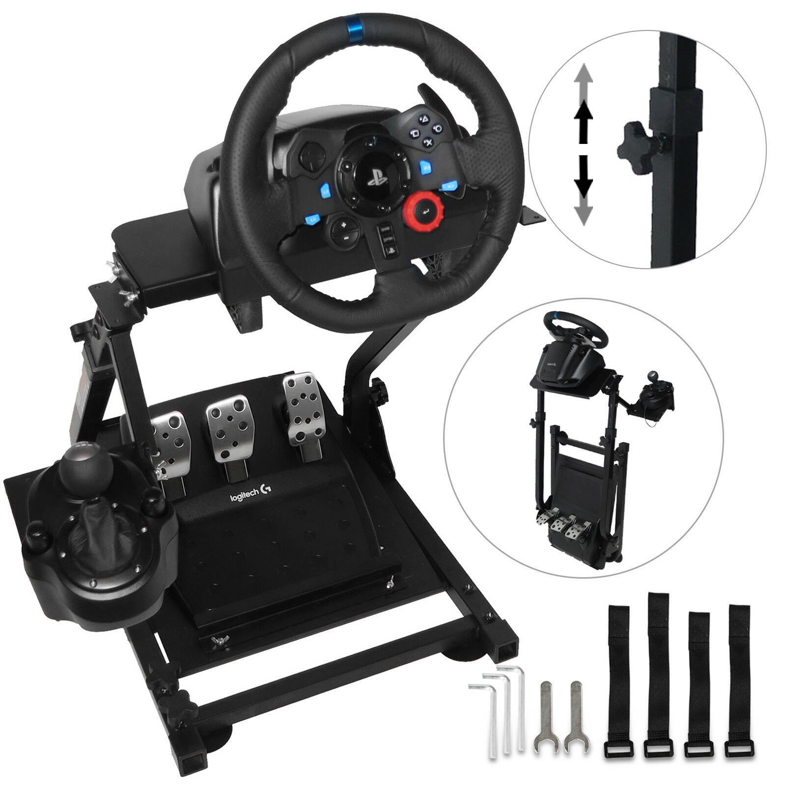 Factory Price Small Low MOQ  Racing  Steering Wheel  Wheel Mount Bracket  Stand For  Logitech G29 Thrustmaster T300rs