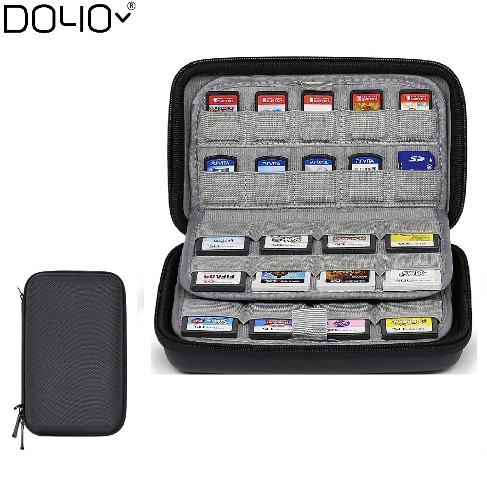 Factory price  Game Cartridge Holders Hard Carrying Case for  Nintendo Switch Games SD Memory Cards