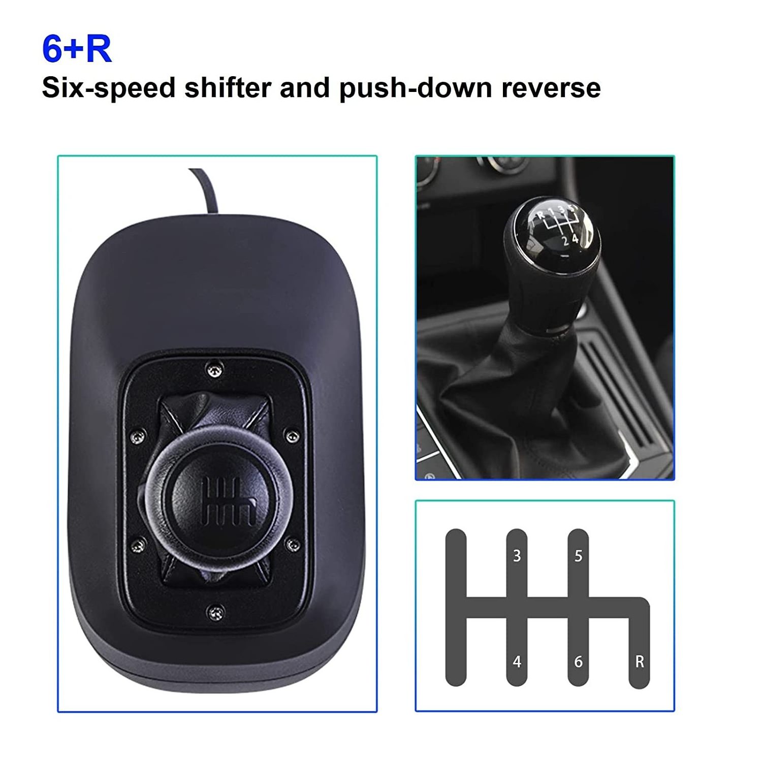 Factory Steering Wheel PC Gear Shifter Racing Game USB H Gear Shifter Fit For Logitech G27 G29 G25 G920 For T300RS