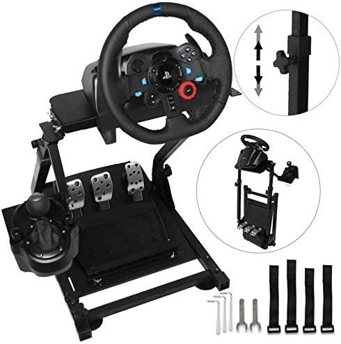 Low MOQ PS5 Ps4 Steering Wheel Brake Shifter Game Racing Steering Wheel Stand For Logitech G29 Racing Wheel