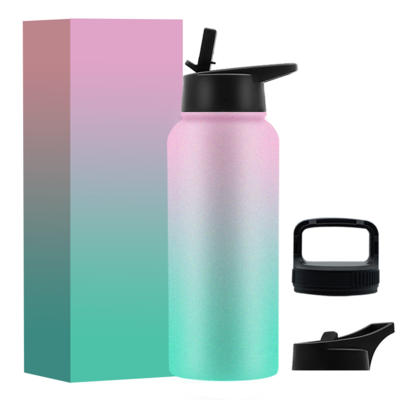 Stylish insulated vaso termos de acero inoxidable para frio ycaliente 40 oz 2000 ml 2 litre stainless steel water bottle