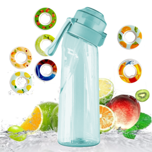 2024 new flavored water bottle bpa free tritan plastic scent flavoured air water bottle with flavor pods