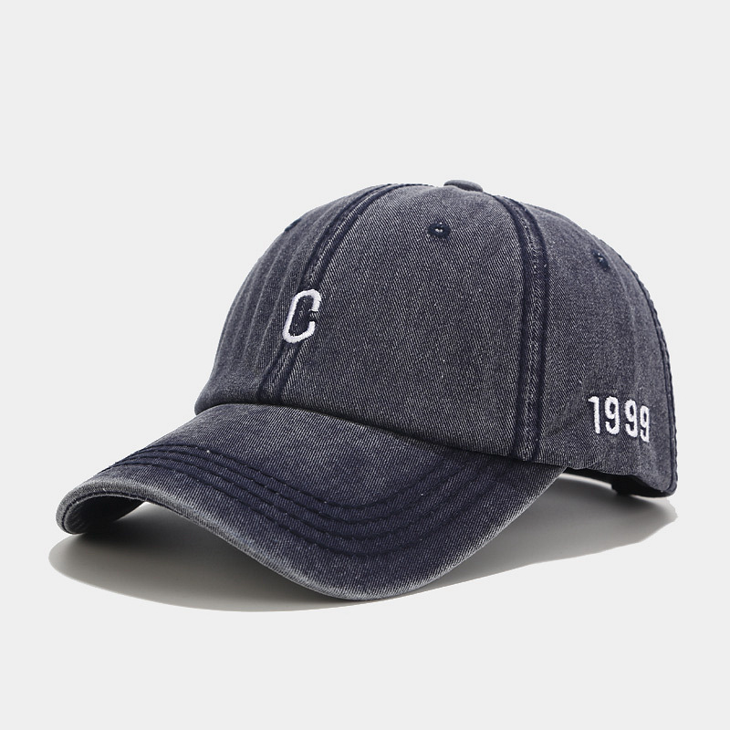 Personalized Custom Logo Jean Hats Washed Distressed 100% Cotton baseball cap