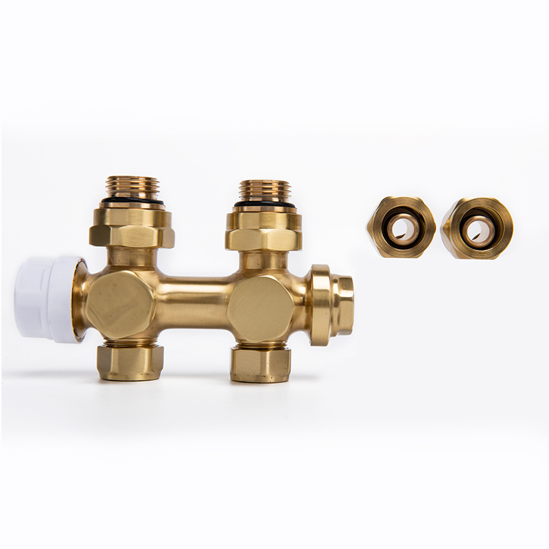 DOZ Thermostatic Radiator H-Valve High-Pressure Hydraulic Control Brass Heater Valve for Water-Based HVAC System OEM Supported