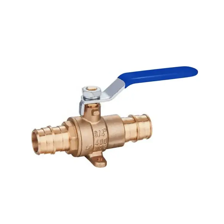 Lead Free Brass Expansion US Standard Ball Valve Crimp Pex Brass Shut-off Ball Valve