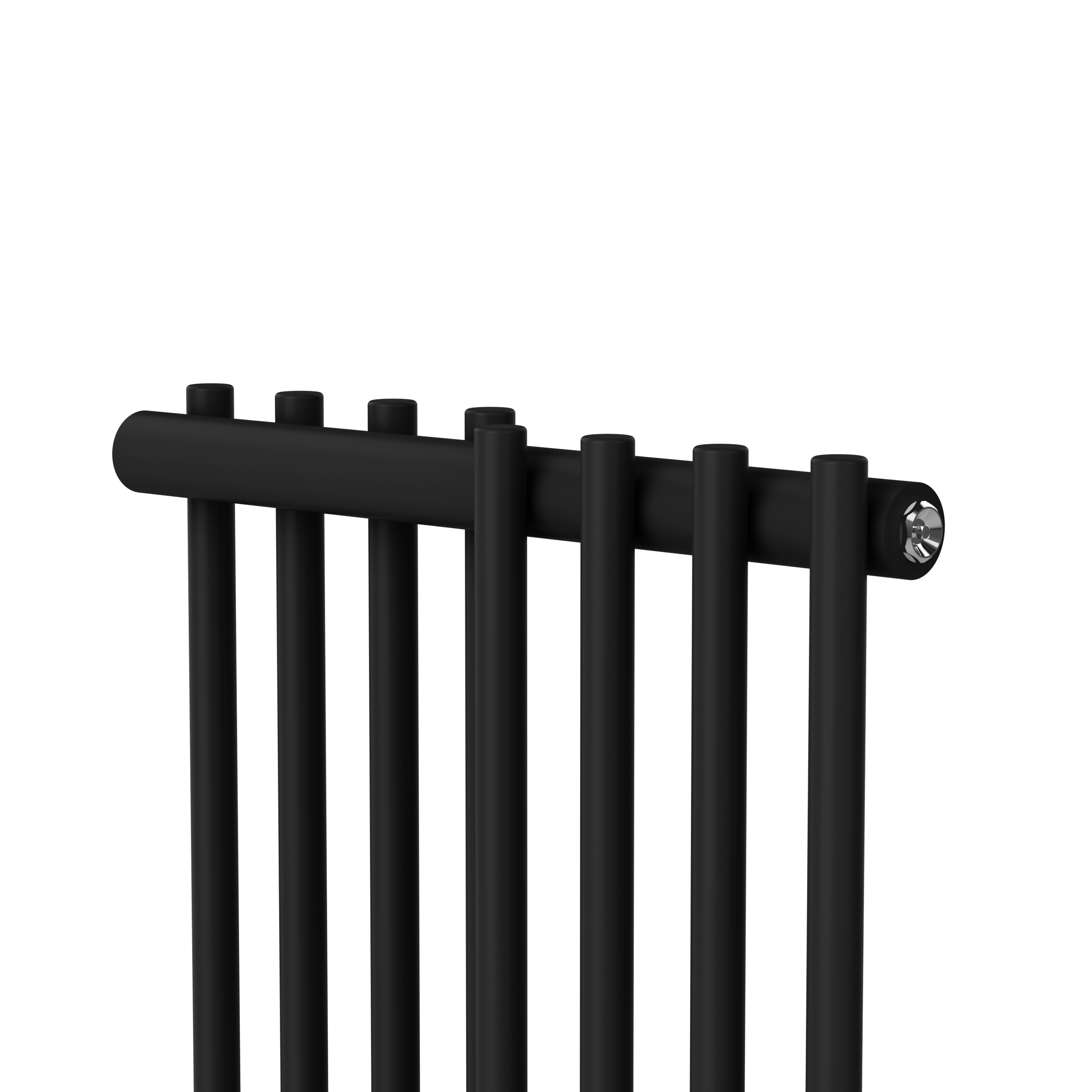 1775x450mm Black Vertical Hydronic Designer heated Radiator for Water Heating Towel Rack for Bathroom