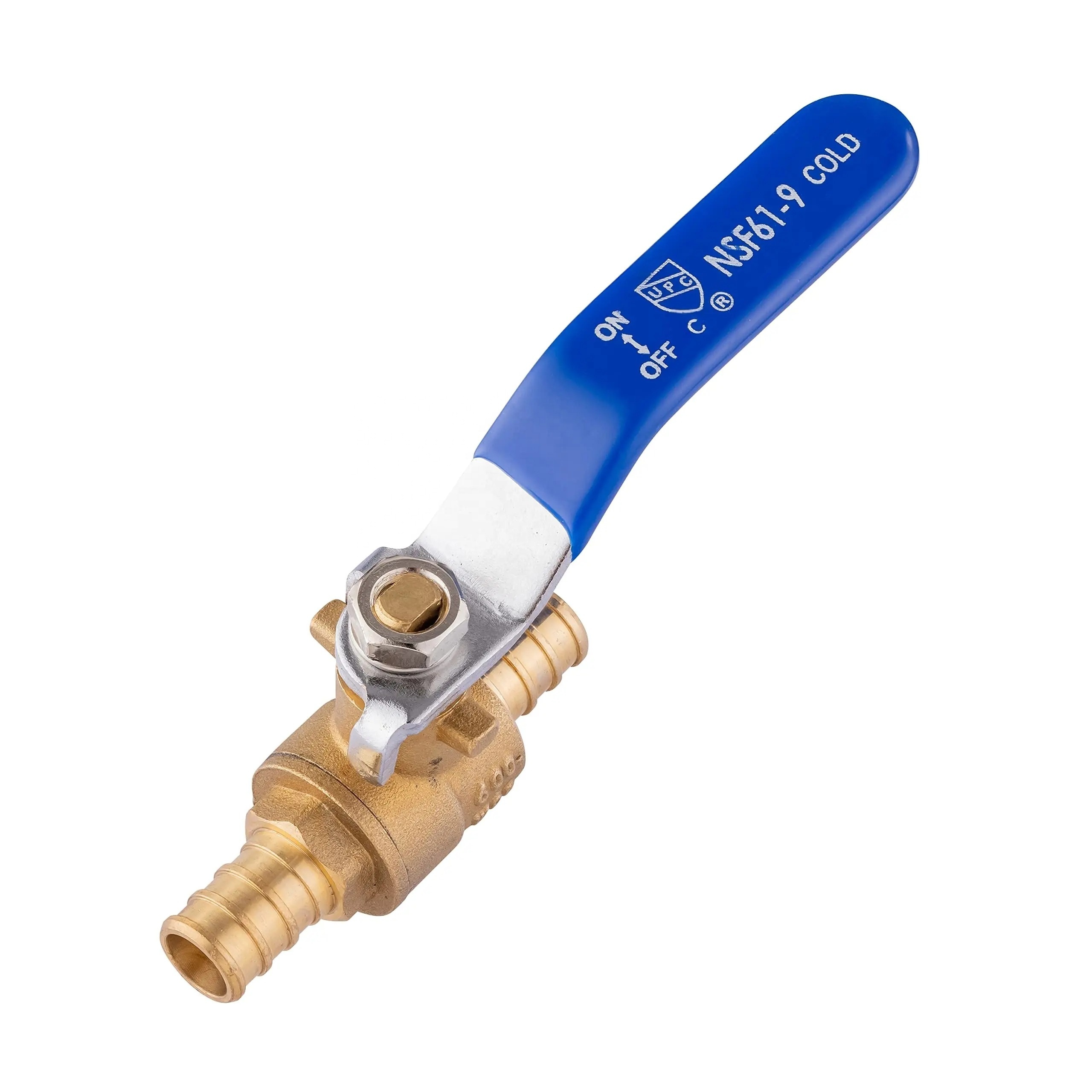 US Standard Ball Valve Crimp Pex Brass Full Port Shut-off Ball Valve for Plumbing Application