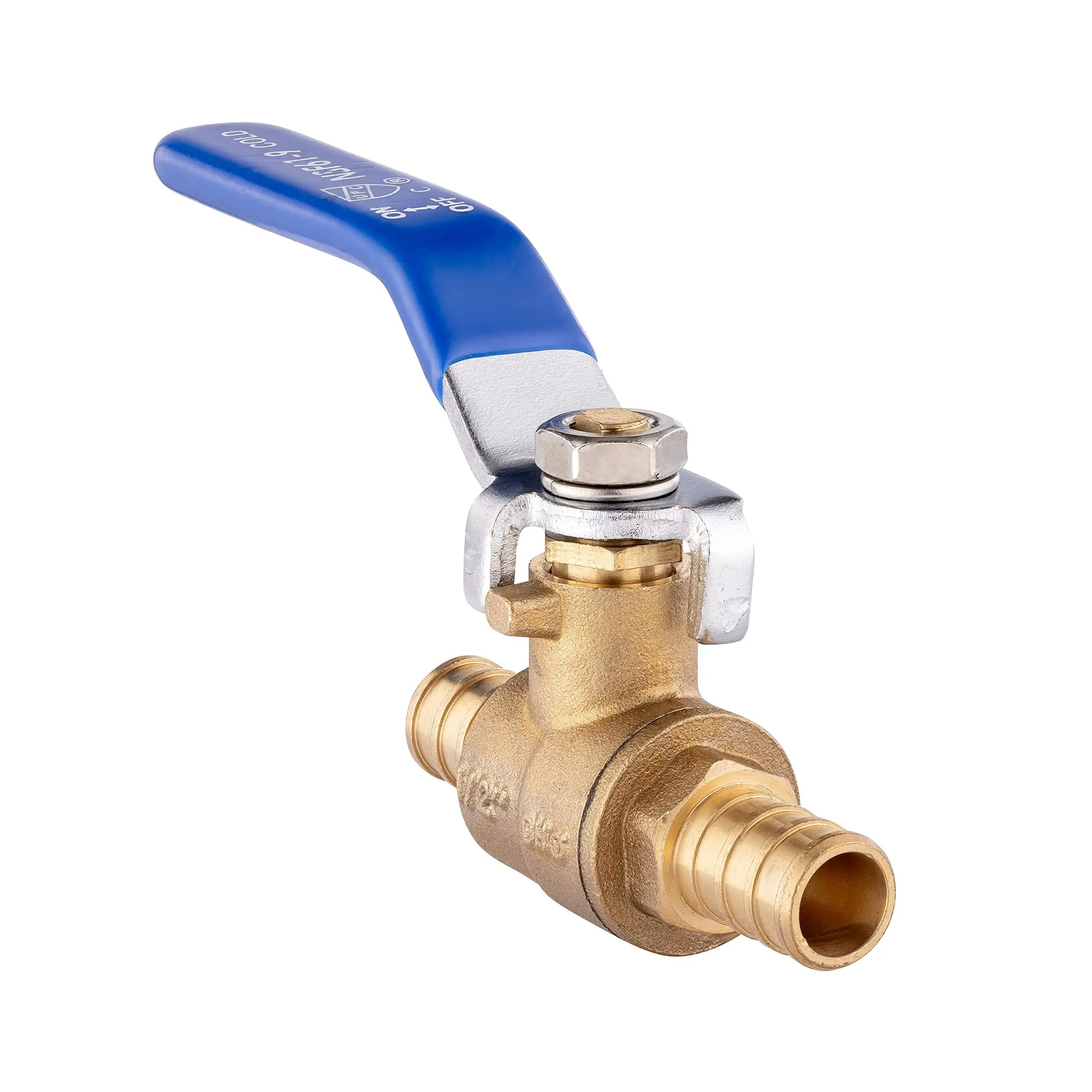 US Standard Ball Valve Crimp Pex Brass Full Port Shut-off Ball Valve for Plumbing Application