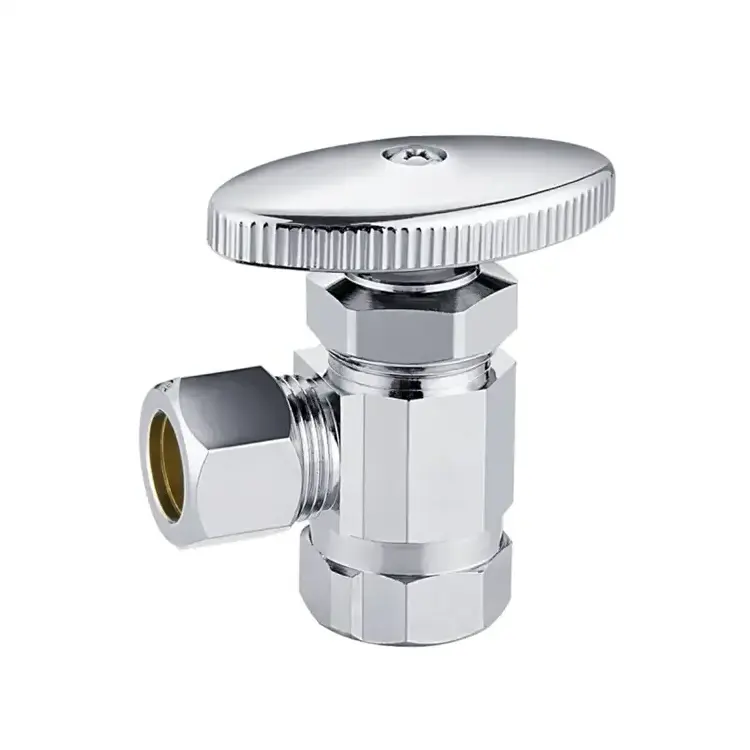 2023 DOZ CPVC x Compression Chrome Lead Free Brass Angle Stop Valve