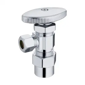 2023 DOZ CPVC x Compression Chrome Lead Free Brass Angle Stop Valve