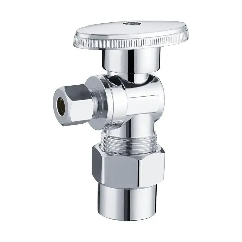 2023 DOZ CPVC x Compression Chrome Lead Free Brass Angle Stop Valve