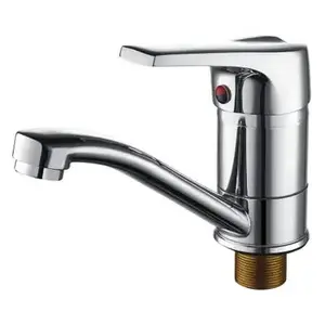 DOZ Brass Single handle Kitchen Sink  Faucet Hot And Cold Spray Out Kitchen taps