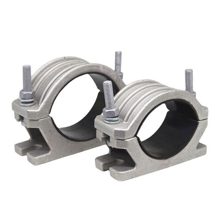 Aluminium Trefoil High Tension Clamp Fiber Optic Cable Cleat