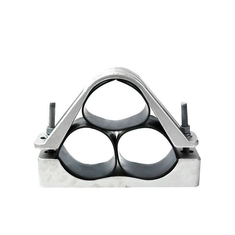 Fixed Clamps Trefoil For 132 Kv Aluminum Cable Cleat