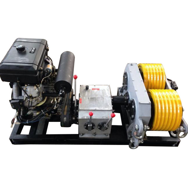 Widely Used Double Capstan Cable Pulling Capstan Winch Gas Powered Cable Laying Equipment