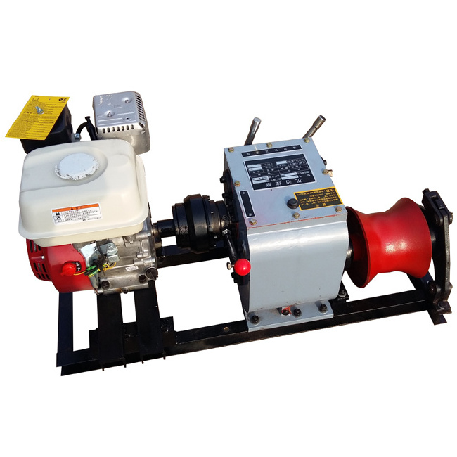 widely used Diesel Engine Powered Wire Rope Winch With Double Capstan Cable laying machines