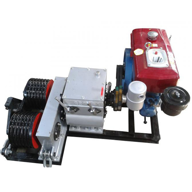 Widely Used Double Capstan Cable Pulling Capstan Winch Gas Powered Cable Laying Equipment