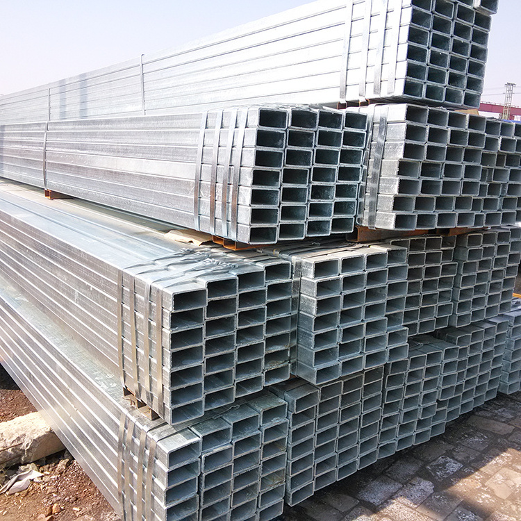 Galvanized Iron Pipe Square Gate Design 10x20 Galvanized Square Rectangular Steel Pipe Tube