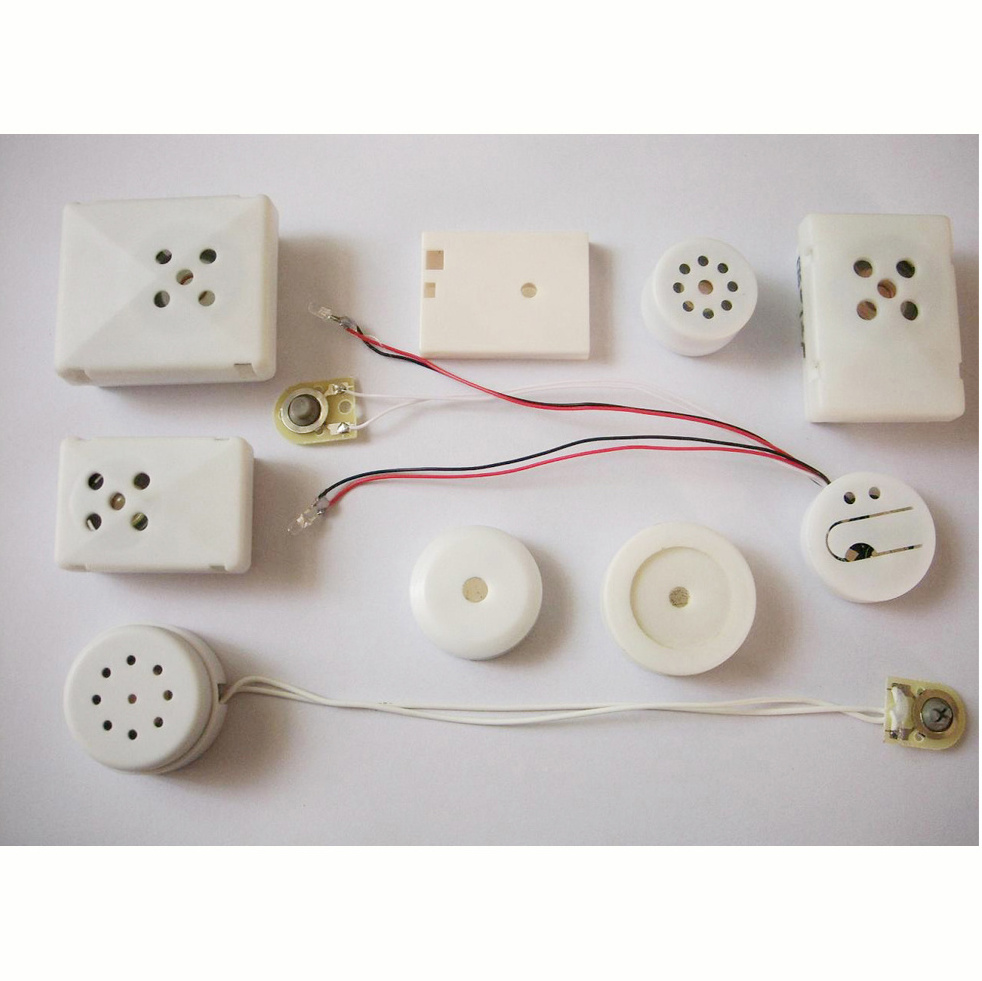 Push button music boxes, music buttons for toys