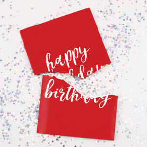 Wholesale endless singing card with glitter never ending greeting card prank birthday card