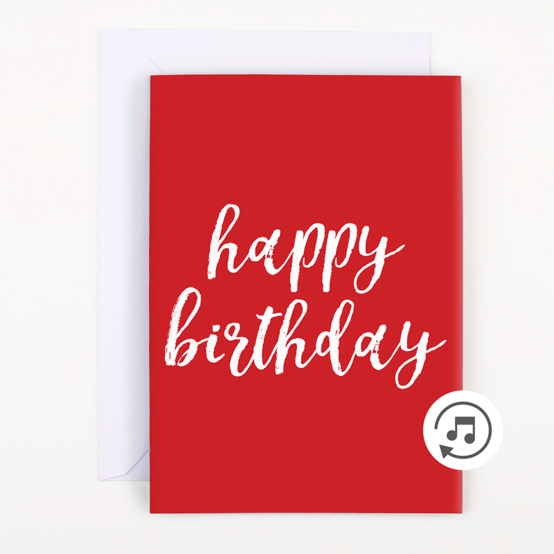 Wholesale endless singing card with glitter never ending greeting card prank birthday card