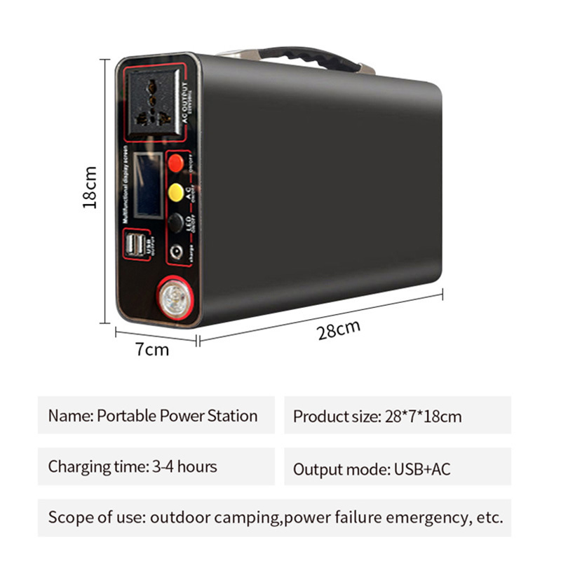 solar generator 300w lithium iron phosphate battery for camping phone electric car charger with solar portable power station