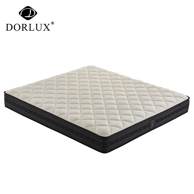 High Quality Bamboo Fabric Simple Two Side High Density Foam Pocket Spring Mattress