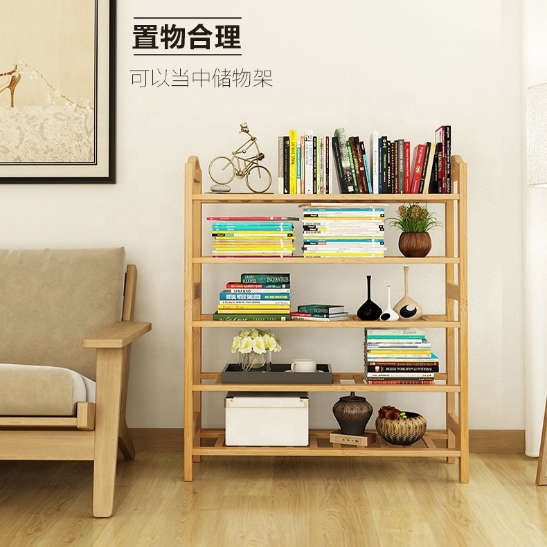 Bamboo shoe rack bench shoe shelves plant display stand storage holders & racks shoe rack cabinet