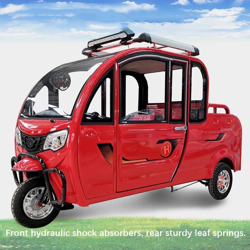 Pickup Truck Camper High Quality Taxi Electric Tricycle 3 Wheel Electric Tricycle For Passenger