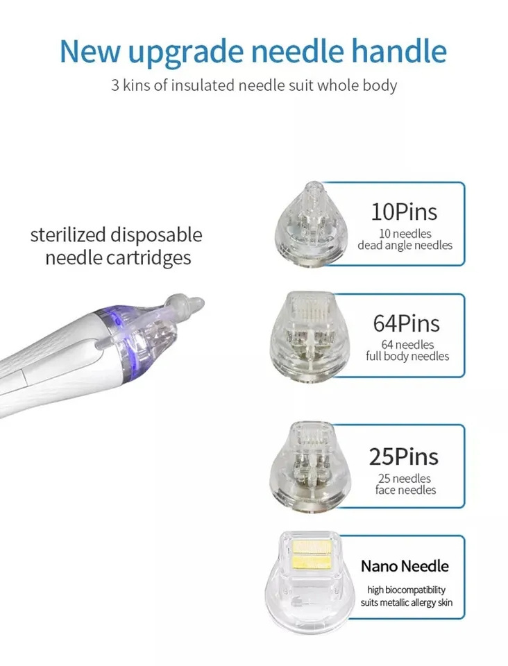 Portable Gold Micro Needle Face Lift Frequency Fractional RF Microneedling Machine For Skin Tightening Beauty Equipment