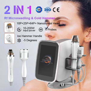 Portable Gold Micro Needle Face Lift Frequency Fractional RF Microneedling Machine For Skin Tightening Beauty Equipment