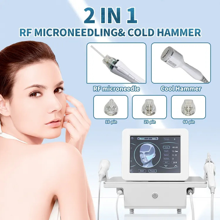 Desktop Fractional Rf Microneedling Machine Radio Frequency Gold Micro Needle Skin Tightening Device