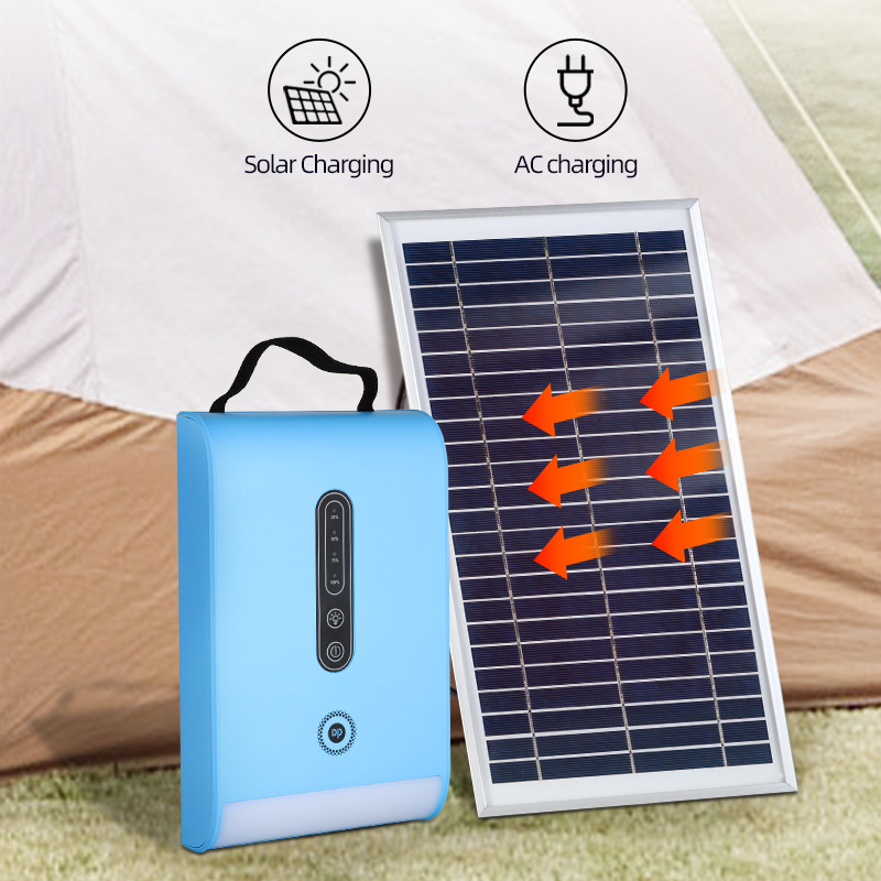 Solar Energy System 3 Lamps Bulb Outdoor Solar Panel Charge Lighting System Power Storage Solar Kits